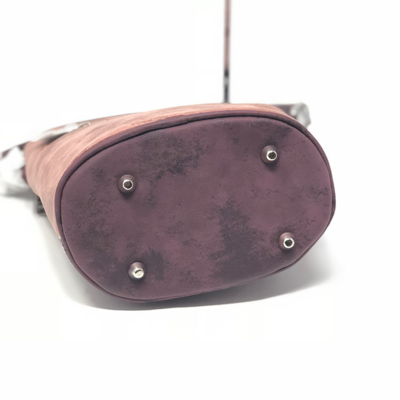 Montana West Concho Bucket Shape Crossbody Red - Picture 4 of 8